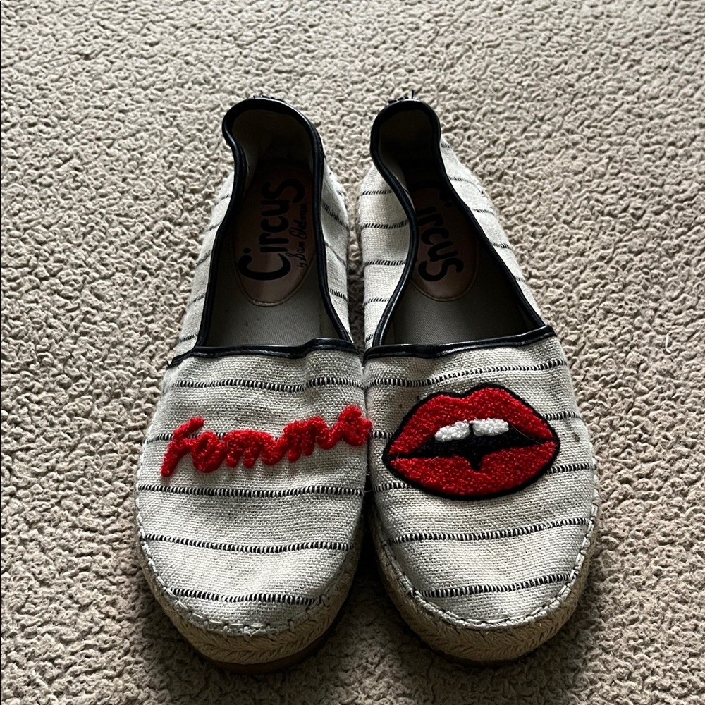 Circus by Sam Edelman Women's Espadrilles - Red and White Stripes
